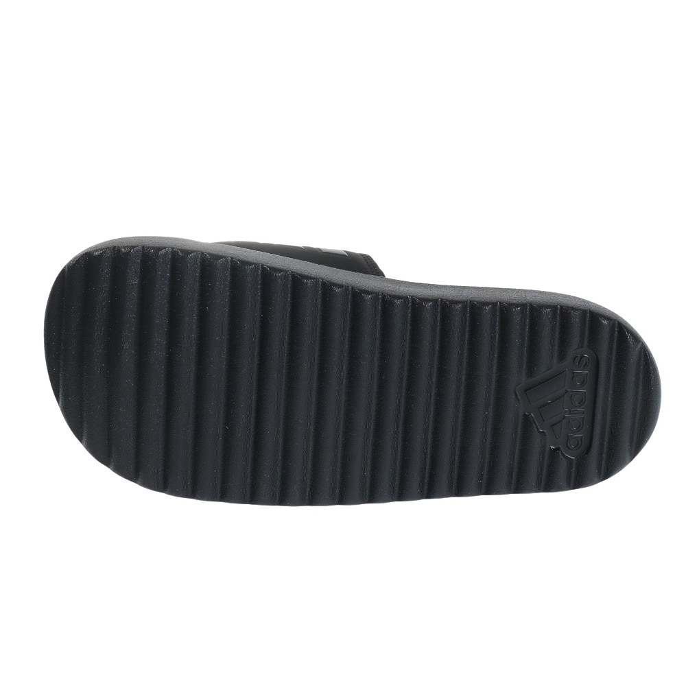 アディダス（adidas）（レディース）スポーツサンダル アディレッタ プラットフォーム W ブラック HQ6179 ストラップ スライド 軽量 厚底 レジャー プール