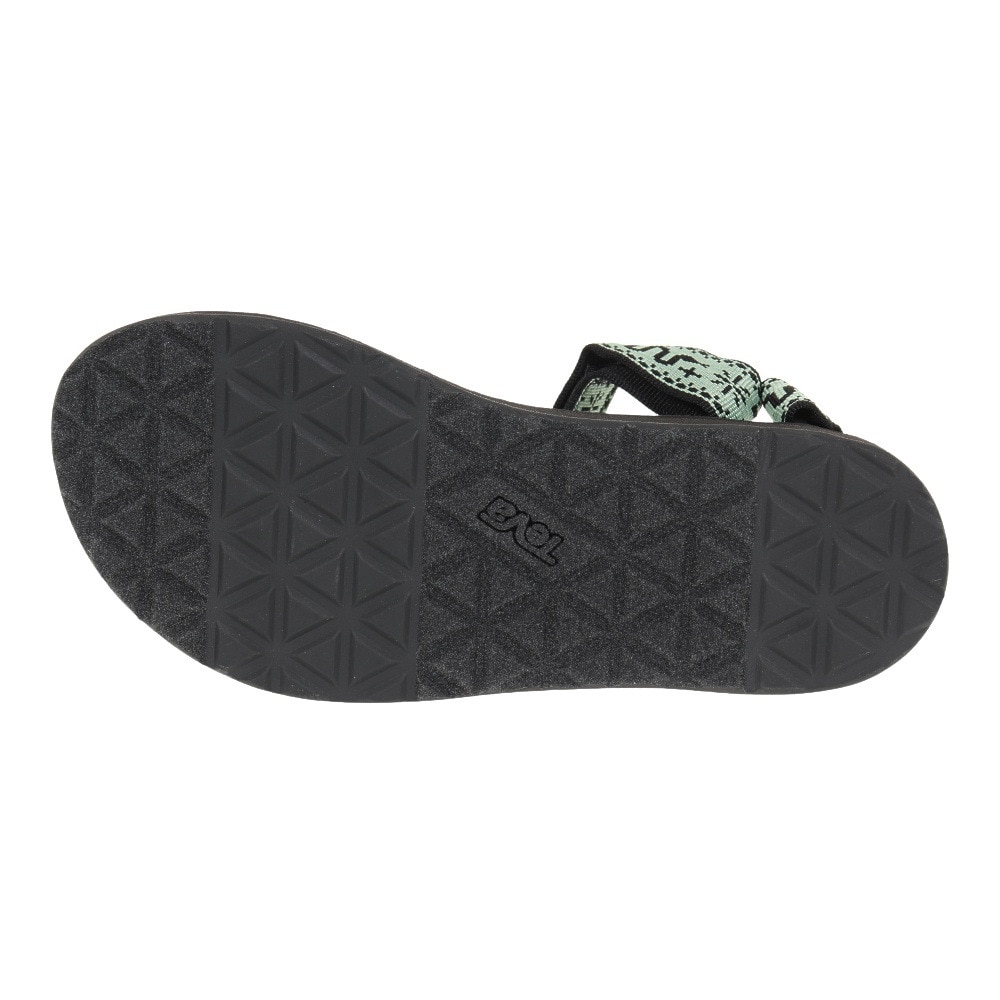 テバ（Teva）（レディース）サンダル オリジナル ユニバーサル ブラック グリーン 1003987-BNBS ストラップサンダル 面ファスナー 速乾性 軽量