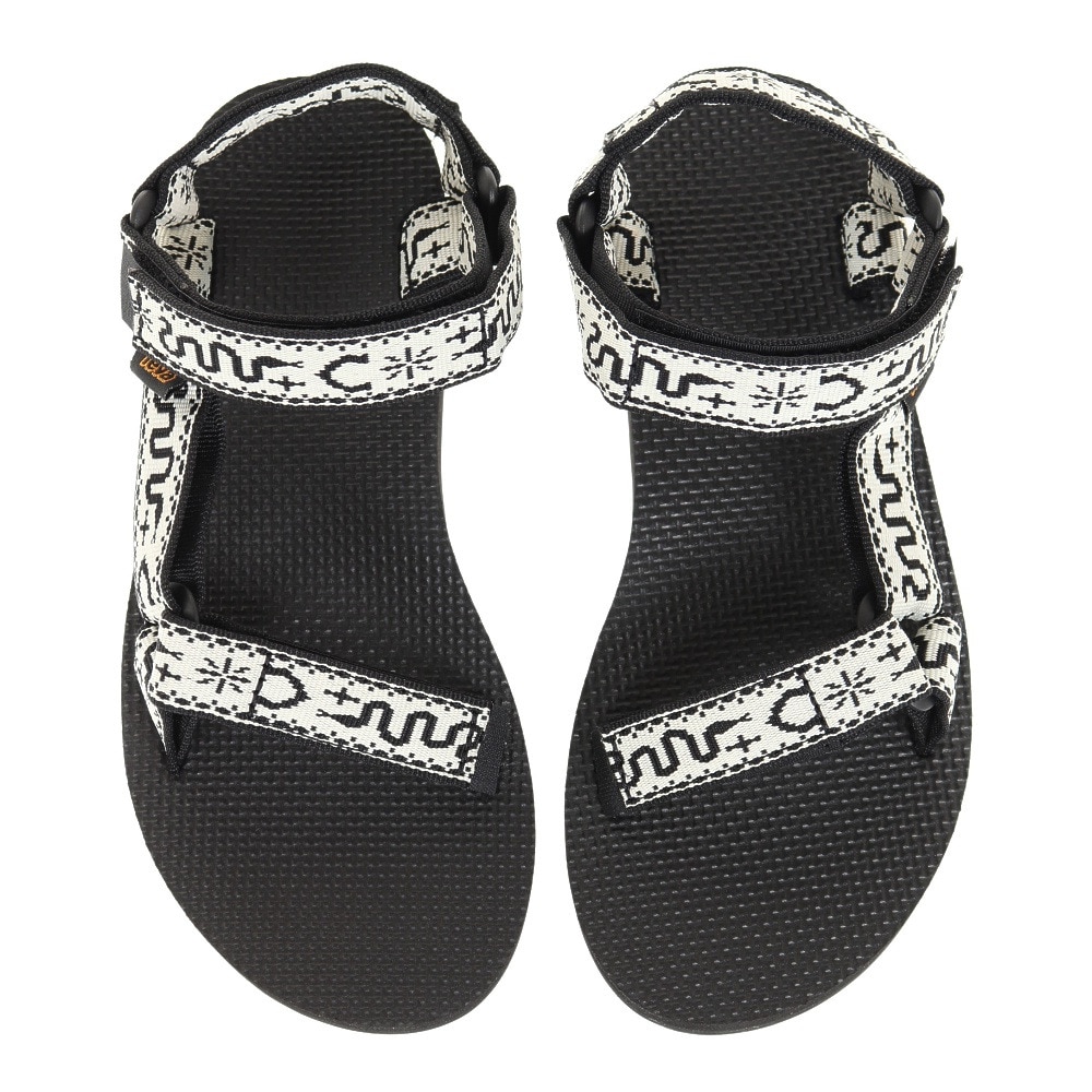 テバ（Teva）（レディース）サンダル レディース オリジナル ユニバーサル ブラック ホワイト 1003987-BWBLC ストラップサンダル 面ファスナー