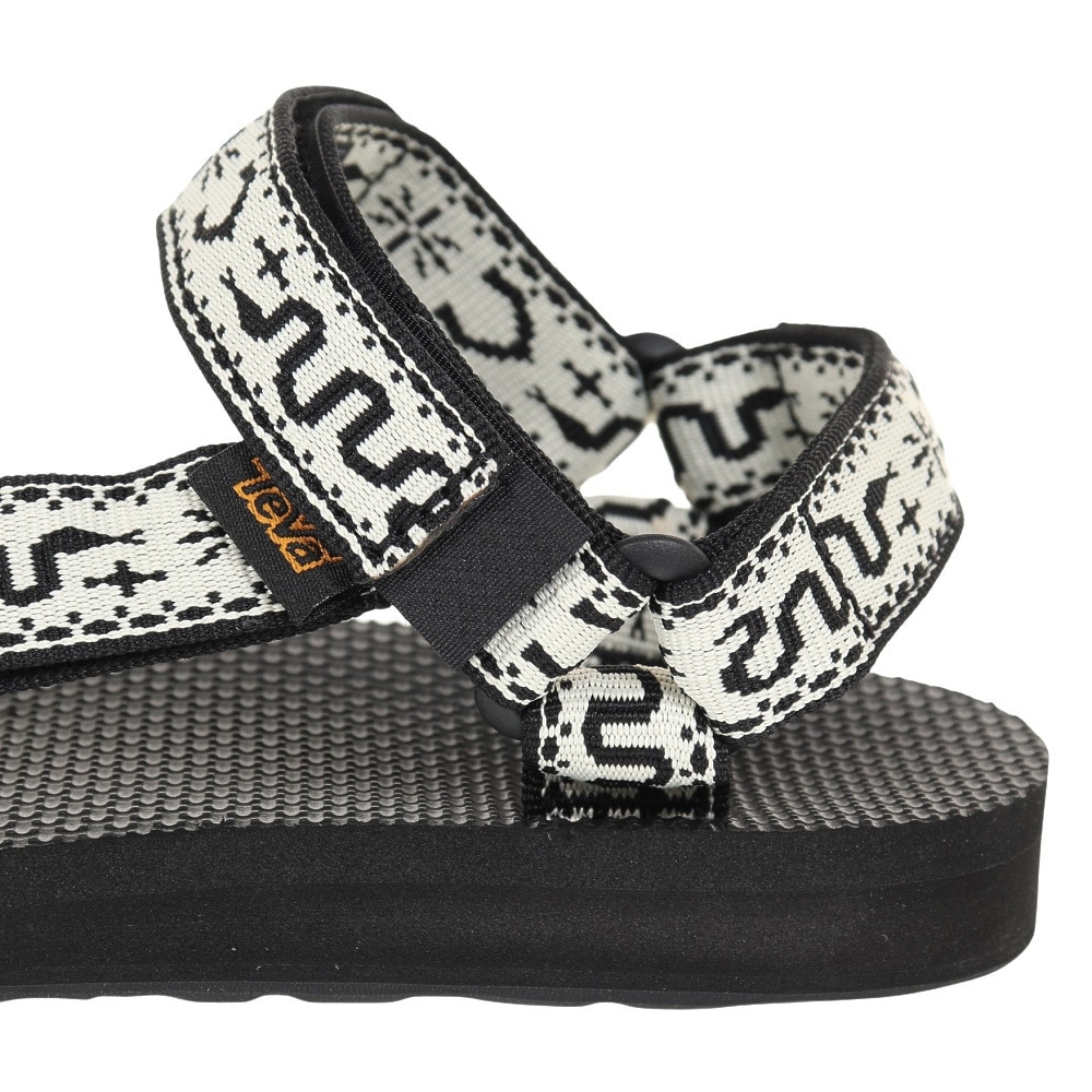 テバ（Teva）（レディース）サンダル レディース オリジナル ユニバーサル ブラック ホワイト 1003987-BWBLC ストラップサンダル 面ファスナー