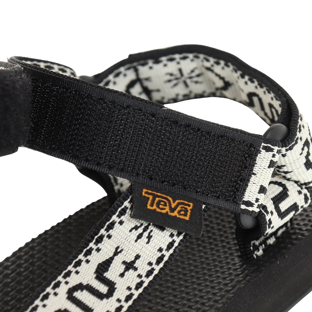 テバ（Teva）（レディース）サンダル レディース オリジナル ユニバーサル ブラック ホワイト 1003987-BWBLC ストラップサンダル 面ファスナー