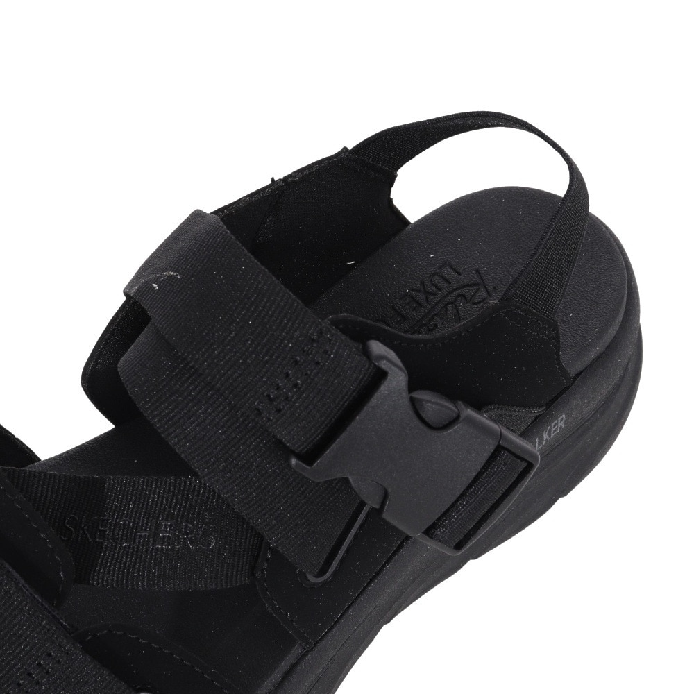 スケッチャーズ（SKECHERS）（レディース）サンダル デラックス ウォーカー ブラック 119820-BBK ストラップ クッション性 レジャー タウン 