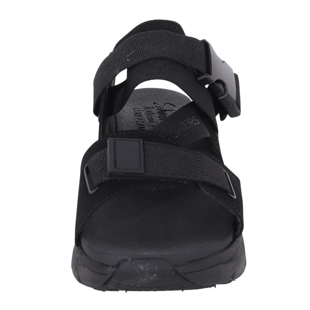 スケッチャーズ（SKECHERS）（レディース）サンダル デラックス ウォーカー ブラック 119820-BBK ストラップ クッション性 レジャー タウン 