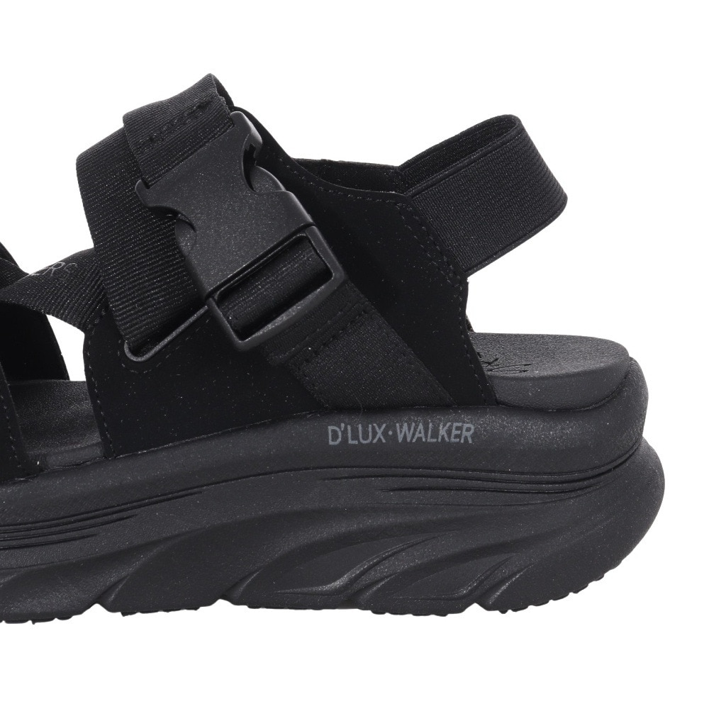 スケッチャーズ（SKECHERS）（レディース）サンダル デラックス ウォーカー ブラック 119820-BBK ストラップ クッション性 レジャー タウン 
