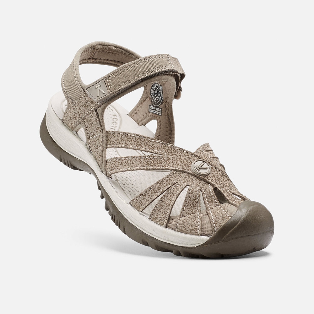 キーン（KEEN）（レディース）サンダル ローズ サンドベージュ 1016729 コンフォートサンダル 軽量 シンプル ストラップ レジャー