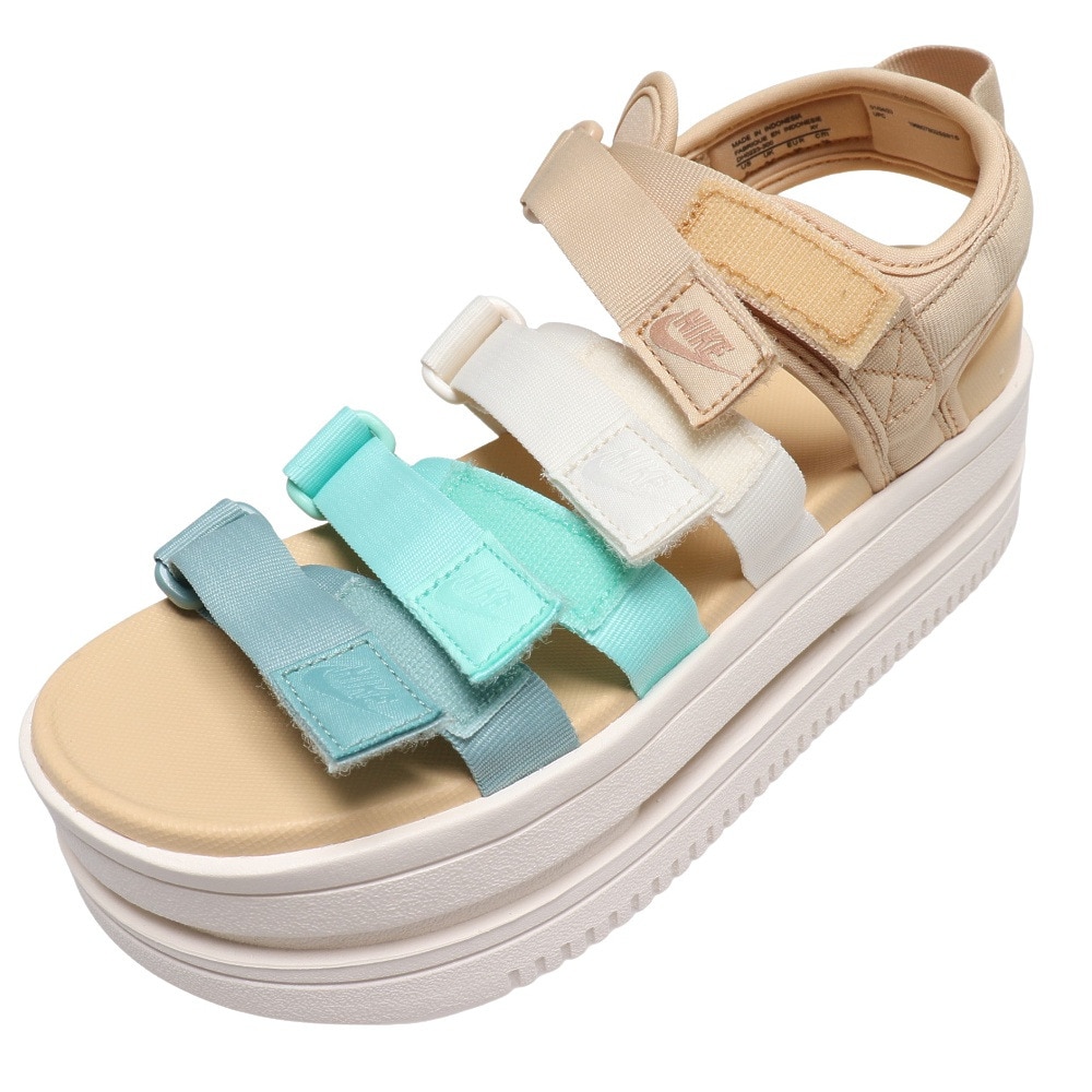 ナイキ（NIKE）（レディース）サンダル アイコン クラシック ベージュ DH0223-300 ストラップ グラデーション 面ファスナー タウン 街履き リゾート