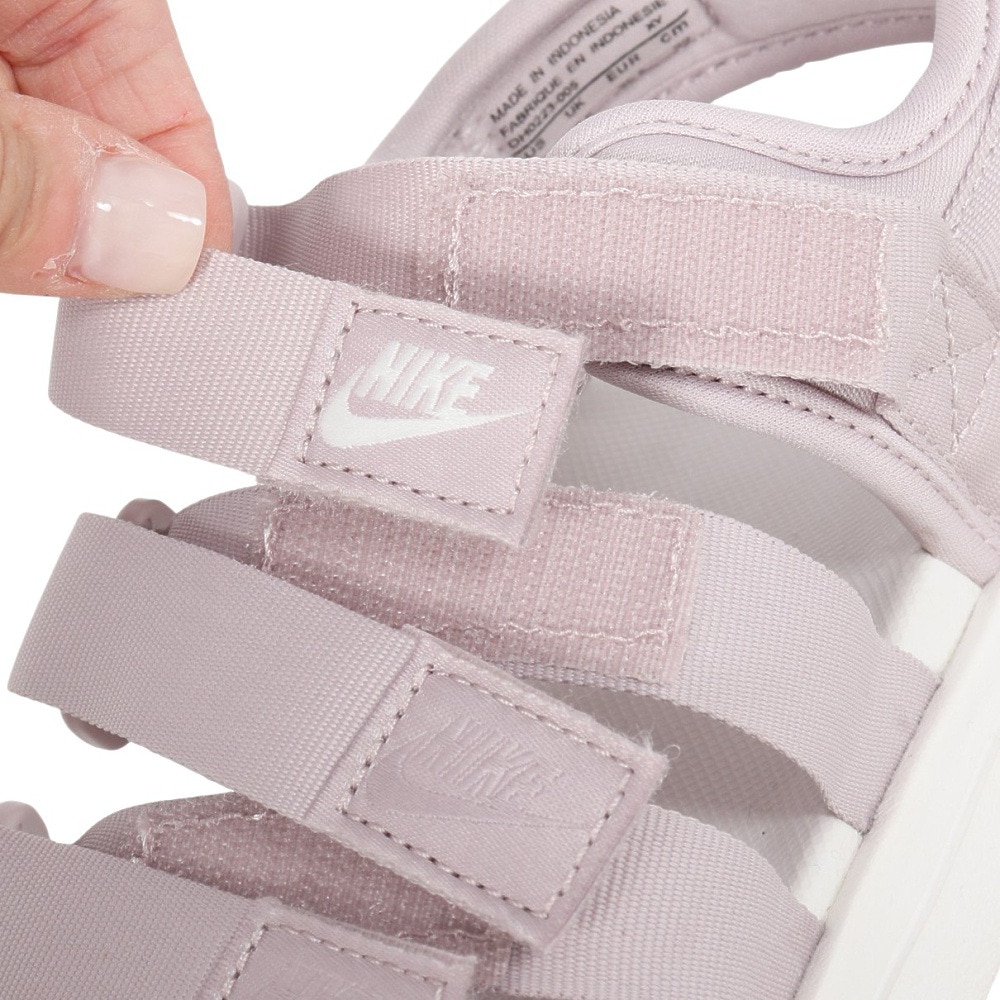 ナイキ（NIKE）（レディース）スポーツサンダル ウィメンズ アイコンクラシックサンダル ライラック DH0223-005 厚底 面ファスナー レジャー 街履き ビーチ