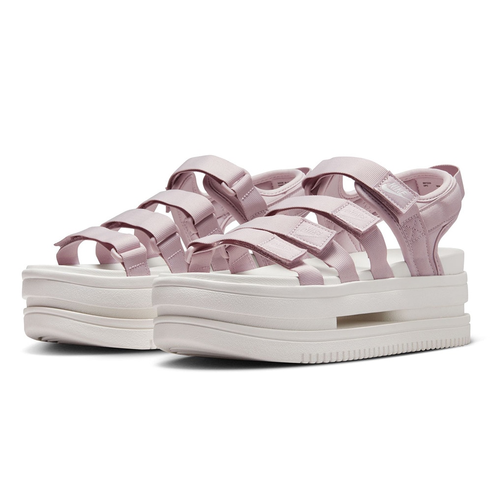 ナイキ（NIKE）（レディース）サンダル ウィメンズ アイコンクラシックサンダル ライラック DH0223-005 厚底 面ファスナー レジャー 街履き ビーチ