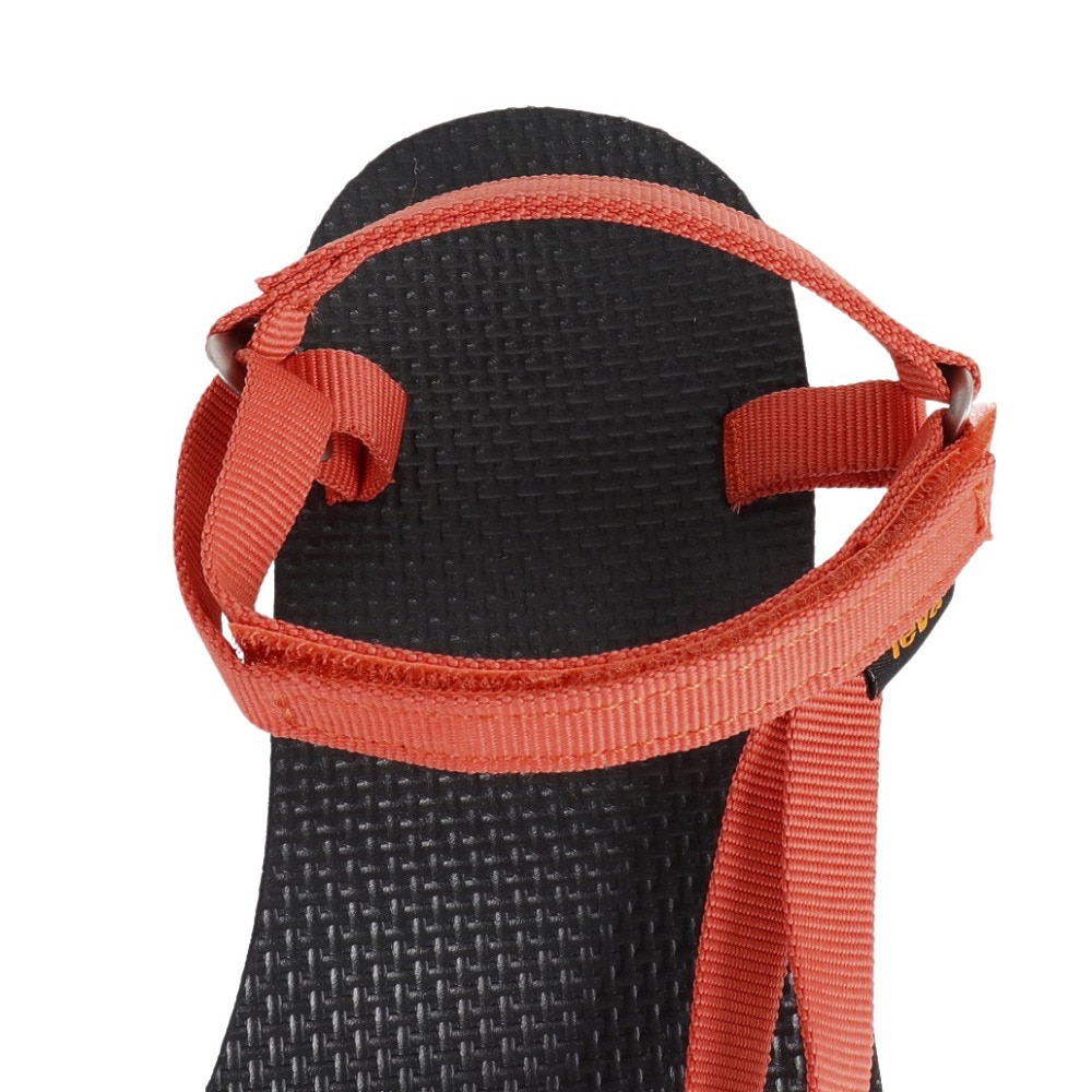 テバ（Teva）（レディース）スポーツサンダル オリジナルユニバーサルスリム ブラック オレンジ 1150110-TGLY ストラップサンダル 軽量 抗菌 面ファスナー