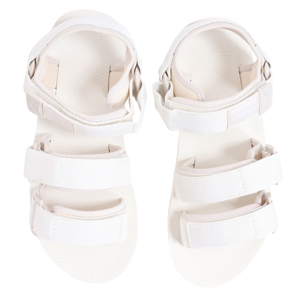 シャカ（SHAKA）（レディース）サンダル ネオバンジー GE アイボリー SK-284 Linen ストラップサンダル 面ファスナー タウン 日常履き レジャー