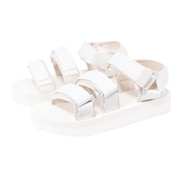 (レディース)サンダル ネオバンジー GE アイボリー SK-284 Linen ストラップサンダル 面ファスナー タウン 日常履き レジャー