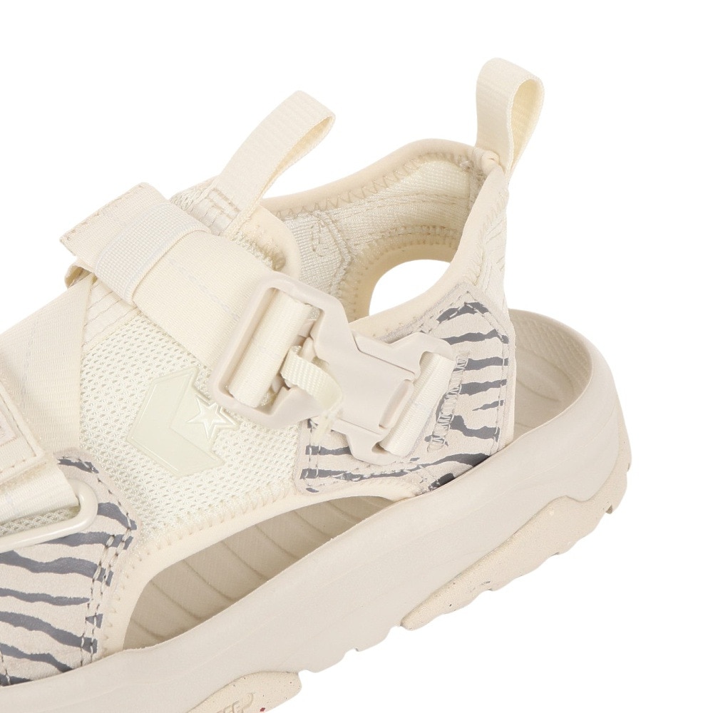 コンバース（CONVERSE）（レディース）スポーツサンダル MSD CP 2 ホワイト ブラック 34201841 ストラップ 水陸両用サンダル アウトドア タウン アニマル柄