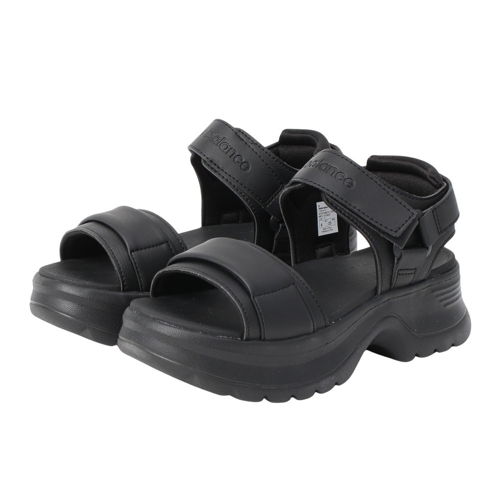 ニューバランス（new balance）（レディース）スポーツサンダル ストラップサンダル SWAFSH Straps ブラック SWAFSHA1 B シャワーサンダル アウトドア  