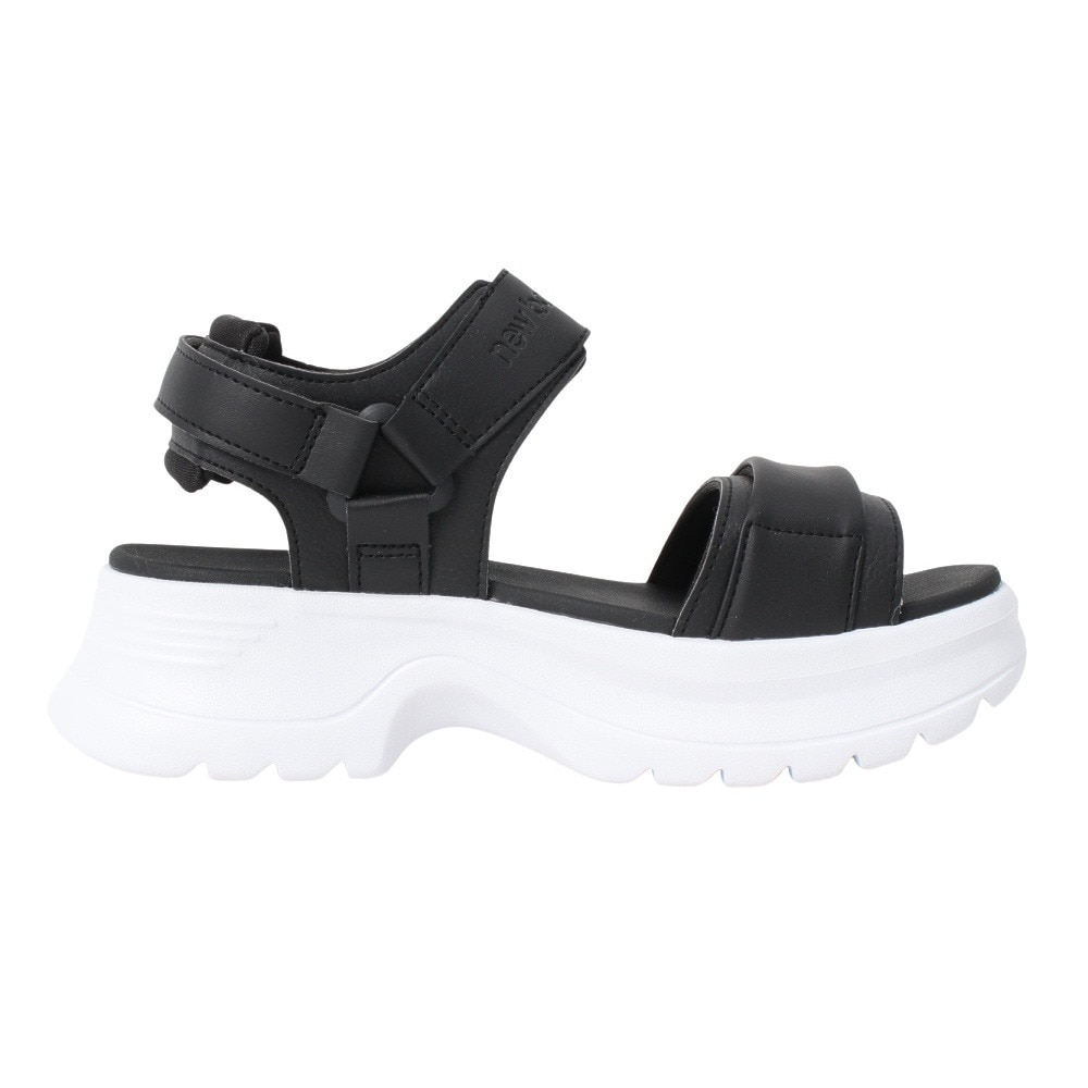 ニューバランス（new balance）（レディース）スポーツサンダル ストラップサンダル SWAFSH Straps ブラック ホワイト SWAFSHE1 B シャワーサンダル レジャー