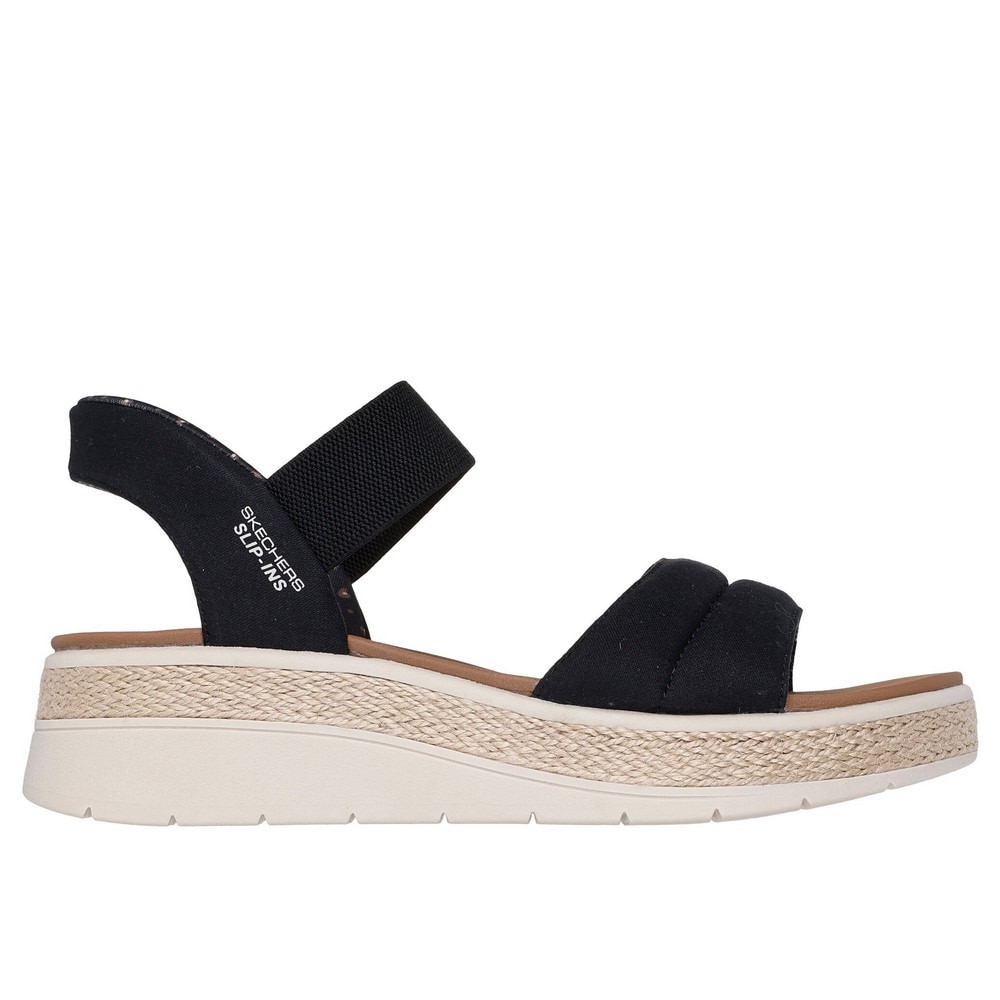 スケッチャーズ（SKECHERS）（レディース）ストラップサンダル スリップインズ:ボブス サン レイ 114413-BLK