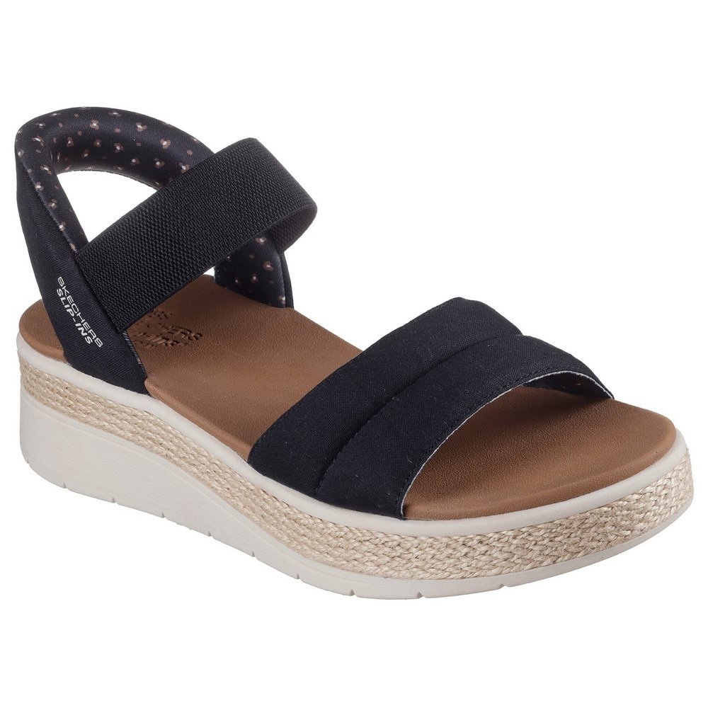 スケッチャーズ（SKECHERS）（レディース）ストラップサンダル スリップインズ:ボブス サン レイ 114413-BLK