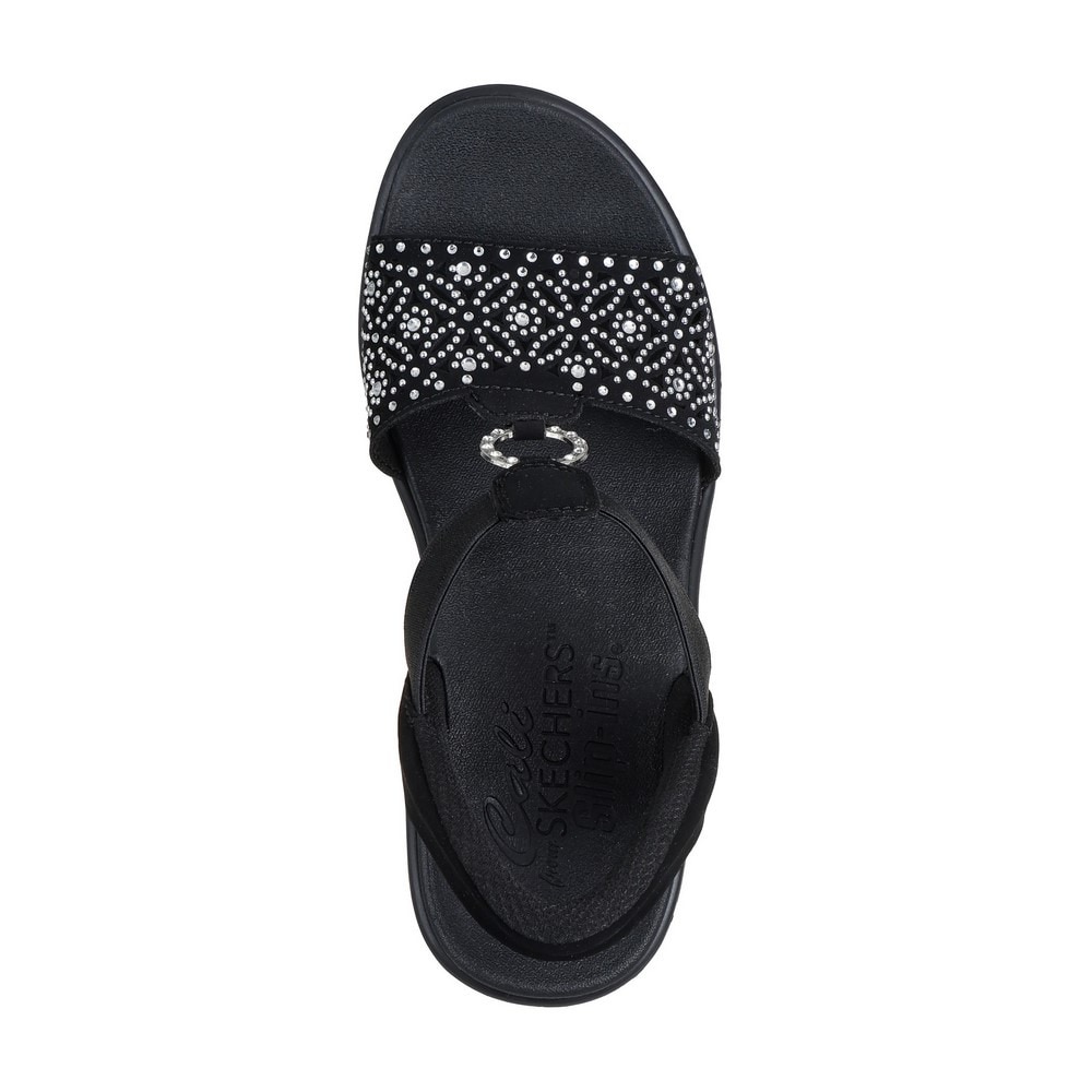 スケッチャーズ（SKECHERS）（レディース）ストラップサンダル スリップインズ:ランブル オン - ダンシング アウェイ 119619-BLK