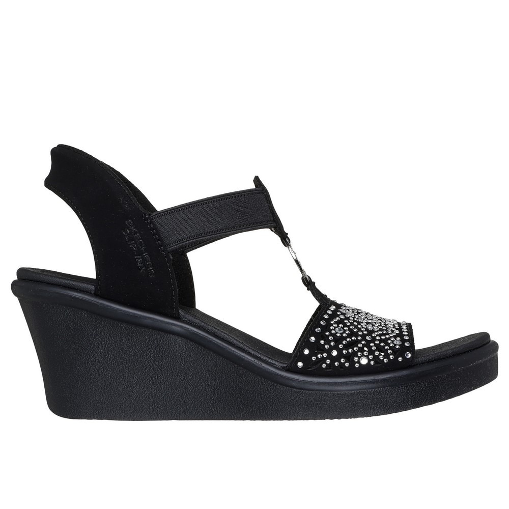 スケッチャーズ（SKECHERS）（レディース）ストラップサンダル スリップインズ:ランブル オン - ダンシング アウェイ 119619-BLK