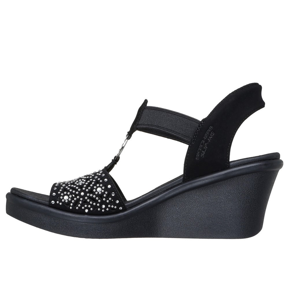 スケッチャーズ（SKECHERS）（レディース）ストラップサンダル スリップインズ:ランブル オン - ダンシング アウェイ 119619-BLK