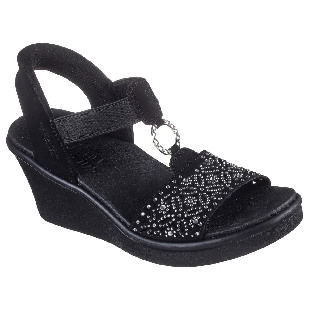 スケッチャーズ（SKECHERS）（レディース）ストラップサンダル スリップインズ:ランブル オン - ダンシング アウェイ 119619-BLK