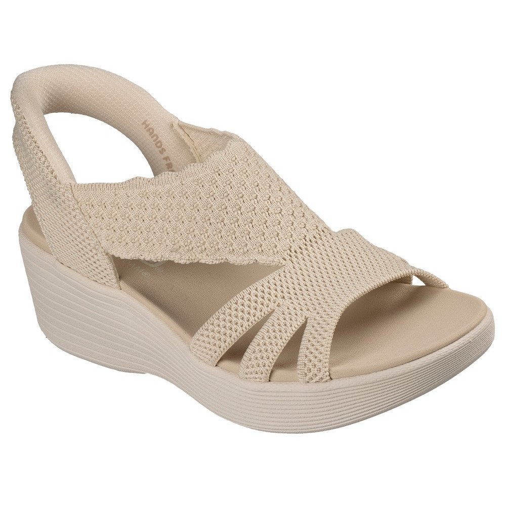 SKECHERS Slip-ins サンダル ホワイト スケッチャーズ（SKECHERS）（レディース）ストラップサンダル SLIP