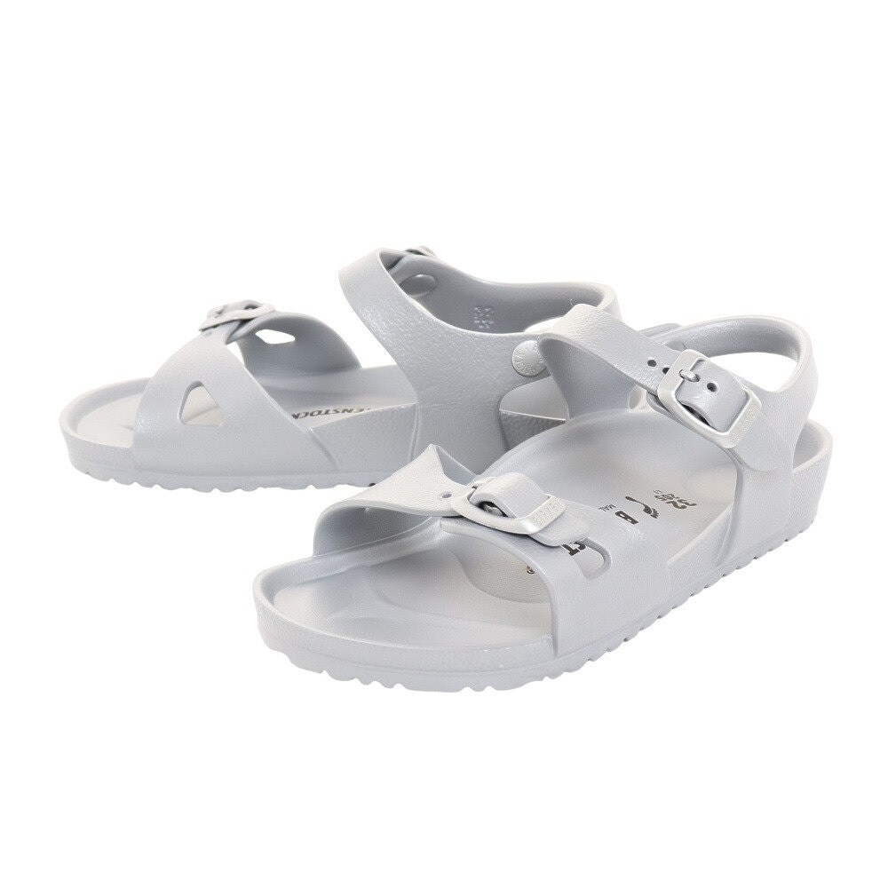 ビルケンシュトック（BIRKENSTOCK）（キッズ）リオ RIO EVA シルバー 1003533 SLR ジュニア ストラップサンダル カジュアル  シューズ ぺたんこ 子供 靴