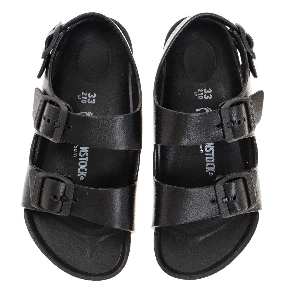 ビルケンシュトック（BIRKENSTOCK） キッズ ミラノ ブラック 1009353 BLK ストラップサンダル カジュアル シューズ 