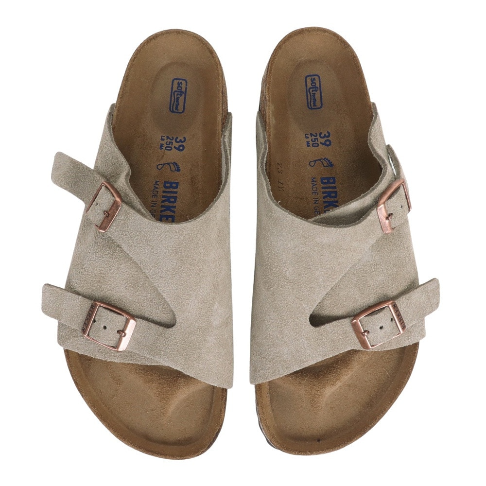 ビルケンシュトック（BIRKENSTOCK）（メンズ、レディース）ストラップサンダル チューリッヒ ソフトフットベッド サンドベージュ 1009532  トープ カジュアル