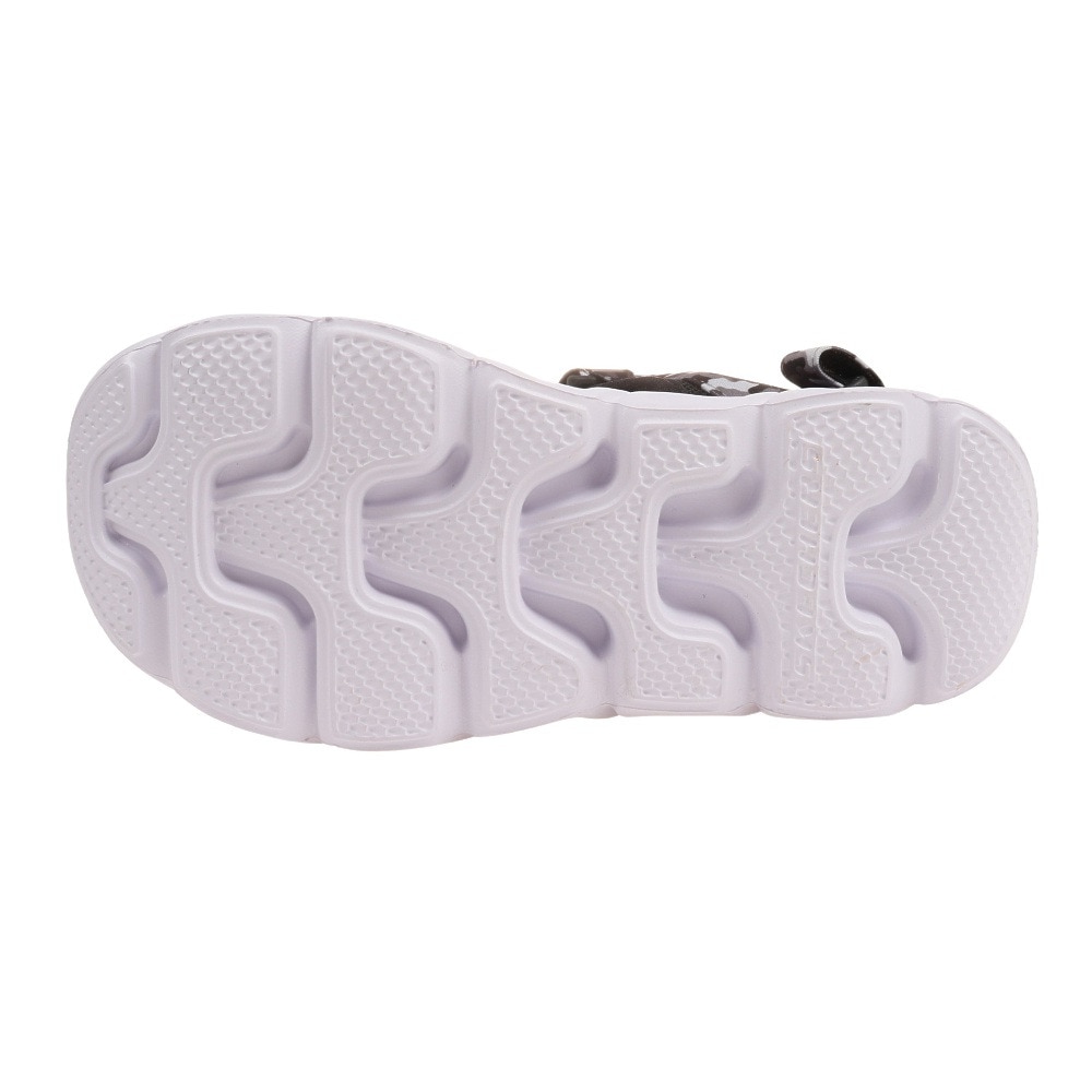 スケッチャーズ（SKECHERS）（キッズ）ジュニアストラップサンダル ヒプノスプラッシュ サン ブレイクス ブラック 400077L-BKGY 面ファスナー レジャー プール