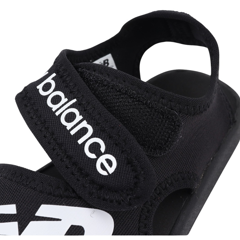 ニューバランス（new balance）（キッズ）ジュニアストラップサンダル CRSRv1 Sandal ブラック SYFCRSA1M 面ファスナー 日常履き 公園 水遊び かわいい
