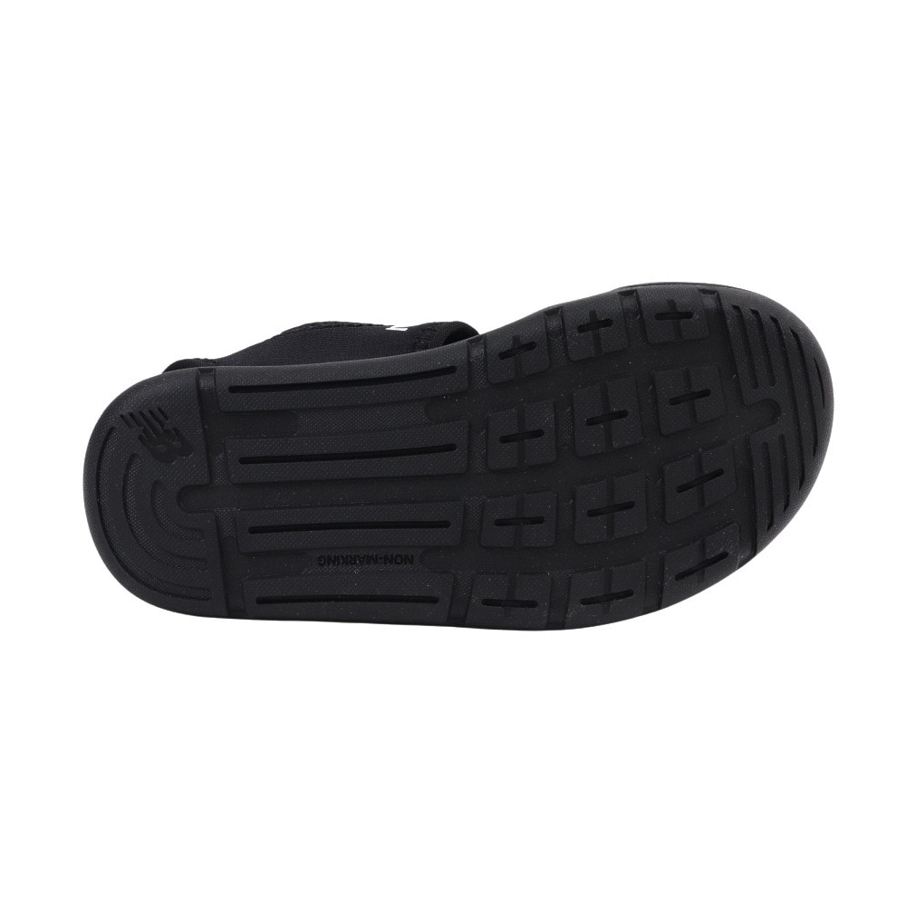 ニューバランス（new balance）（キッズ）ジュニアストラップサンダル CRSRv1 Sandal ブラック SYFCRSA1M 面ファスナー 日常履き 公園 水遊び かわいい