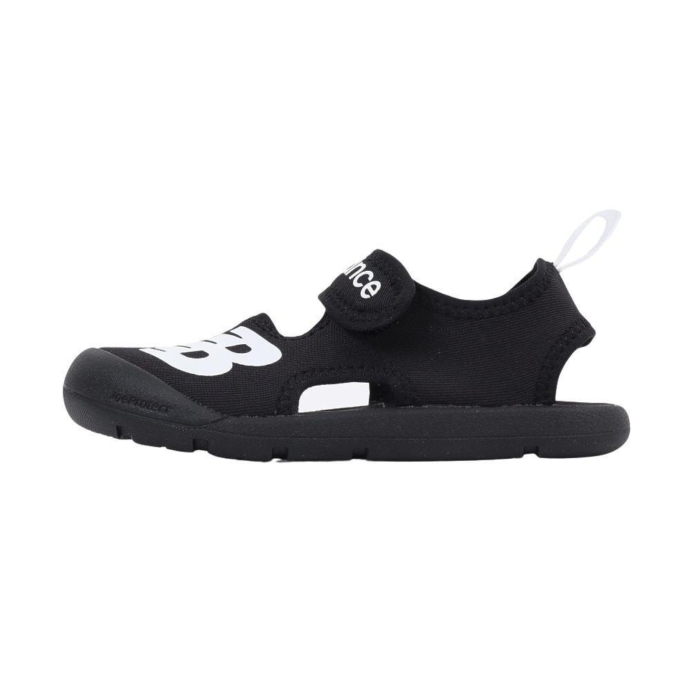 ニューバランス（new balance）（キッズ）ジュニアストラップサンダル CRSRv1 Sandal ブラック SYFCRSA1M 面ファスナー 日常履き 公園 水遊び かわいい