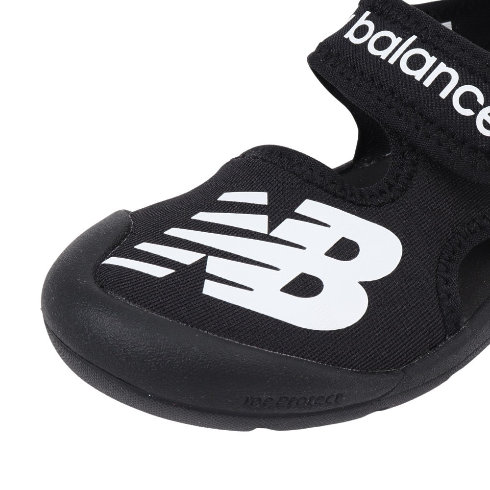 ニューバランス（new balance）（キッズ）ジュニアストラップサンダル CRSRv1 Sandal ブラック SYFCRSA1M 面ファスナー 日常履き 公園 水遊び かわいい