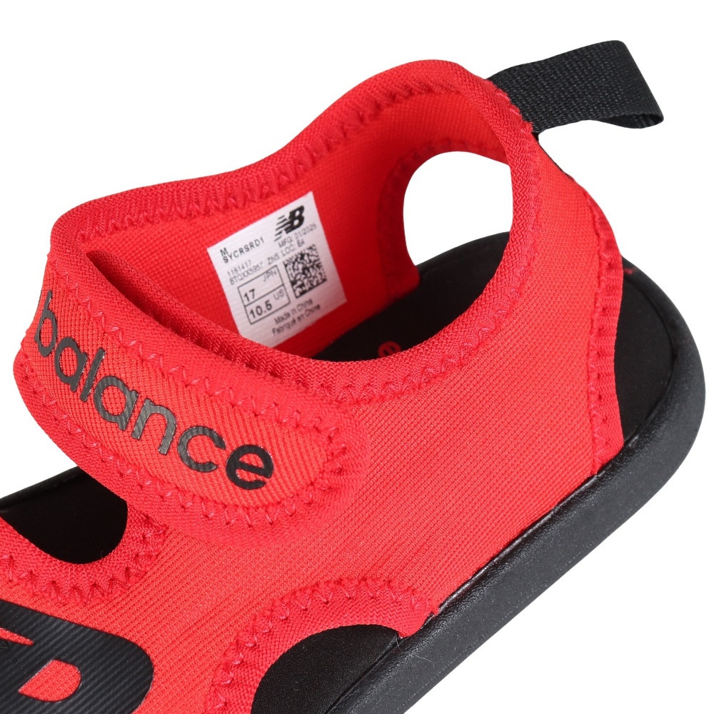 ニューバランス（new balance）（キッズ）スポーツサンダル ジュニア ストラップサンダル レッド CRSR Sandal SYCRSRD1 M シャワーサンダル レジャー  