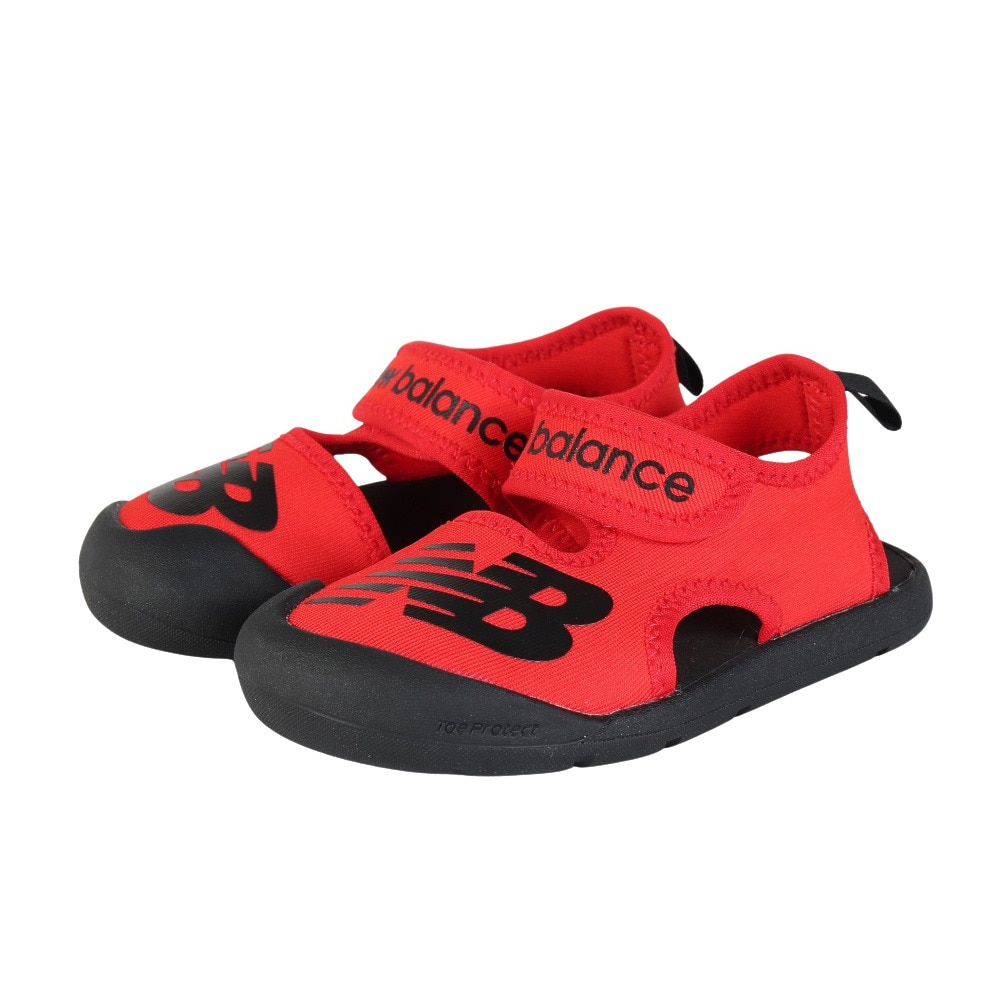 ニューバランス（new balance）（キッズ）スポーツサンダル ジュニア ストラップサンダル レッド CRSR Sandal SYCRSRD1 M シャワーサンダル レジャー  