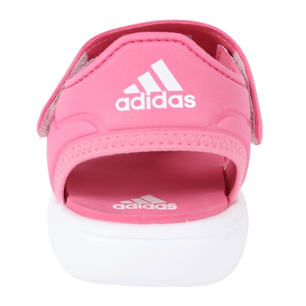 アディダス（adidas）（キッズ）ジュニアスポーツサンダル ジュニア サマー クローズドトゥ ウォーターサンダル ピンク LWS08-GW0386 面ファスナー レジャー