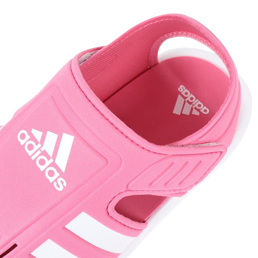 アディダス（adidas）（キッズ）ジュニアスポーツサンダル ジュニア サマー クローズドトゥ ウォーターサンダル ピンク LWS08-GW0386 面ファスナー レジャー
