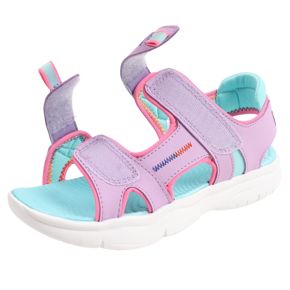 スケッチャーズ（SKECHERS）（キッズ）ジュニアスポーツサンダル FLEX SPLASH VIBRANT MOOD ピンク302984L-LVTQ 面ファスナー ウォッシャブル 海 街