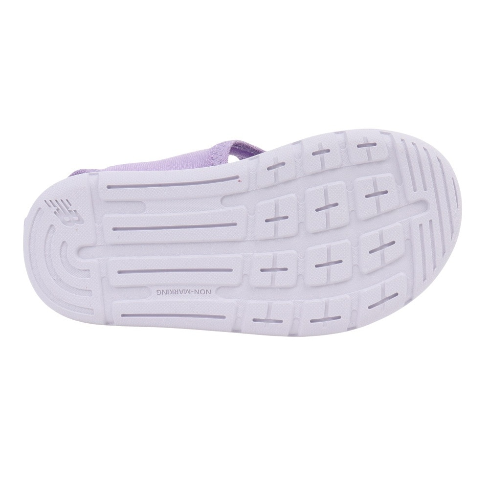 ニューバランス（new balance）（キッズ）ジュニアストラップサンダル CRSRv1 Sandal パープル SIFCRSD1M 面ファスナー 日常履き 公園 水遊び かわいい