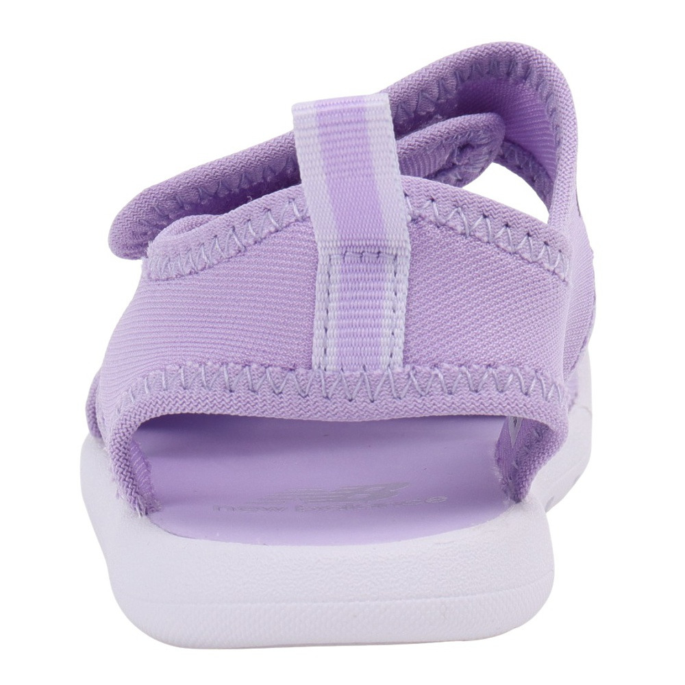 ニューバランス（new balance）（キッズ）ジュニアストラップサンダル CRSRv1 Sandal パープル SIFCRSD1M 面ファスナー 日常履き 公園 水遊び かわいい