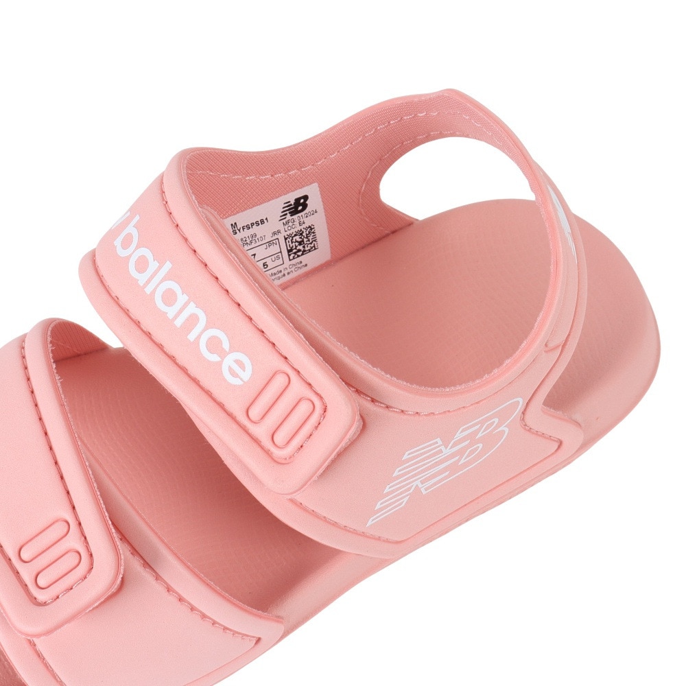 ニューバランス（new balance）（キッズ）ジュニアスポーツサンダル SPSDv1Sandal ピンク SYFSPSB1M ストラップサンダル 面ファスナー タウン プール かわいい
