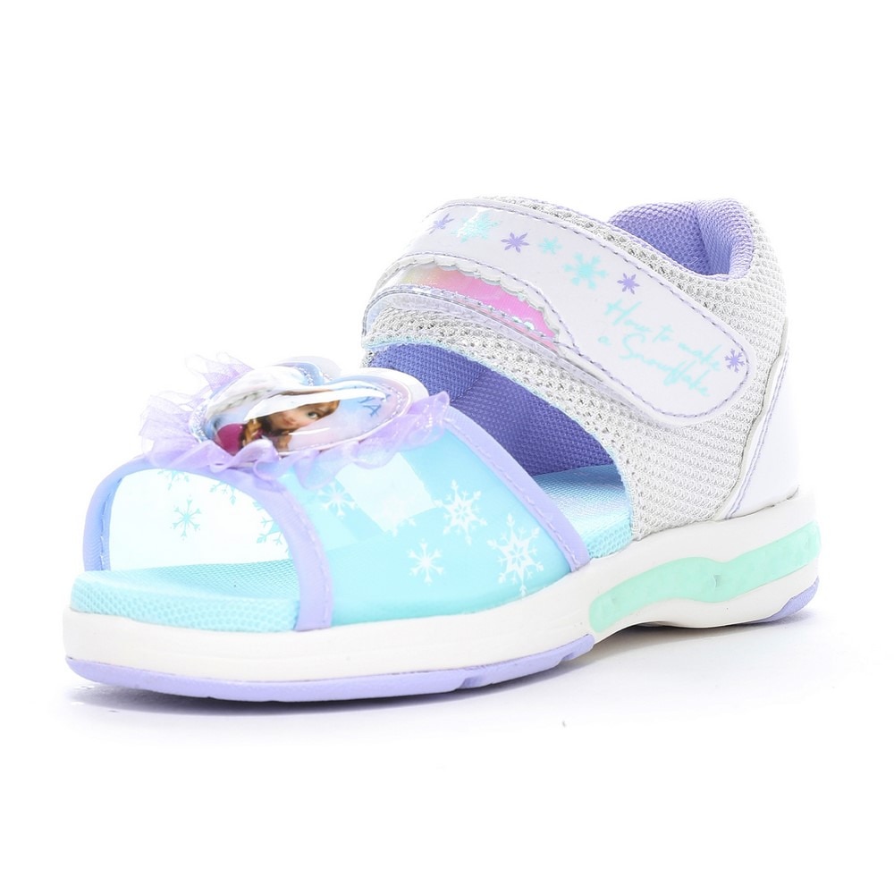 ムーンスター（MoonStar）（キッズ）ジュニア ストラップ ライトアップサンダル ガールズ C1355 ディズニー アナと雪の女王 12186311 25S2