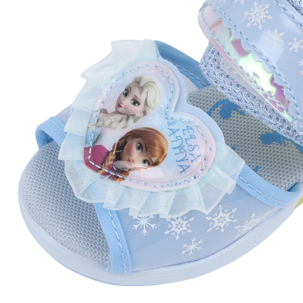 ムーンスター（MoonStar）（キッズ）ジュニア ストラップ ライトアップサンダル ガールズ C1355 ディズニー アナと雪の女王 12186319 25S2