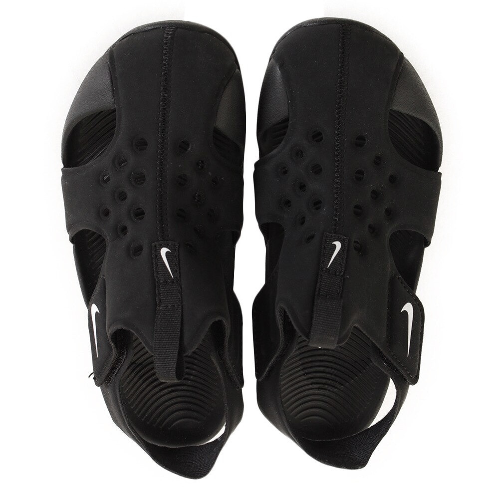 ナイキ（NIKE）（キッズ）ジュニアサンダル サンレイプロテクト2 PS ブラック 943826-001SU18  シャワサン プール ビーチ レジャー 面ファスナー 軽量