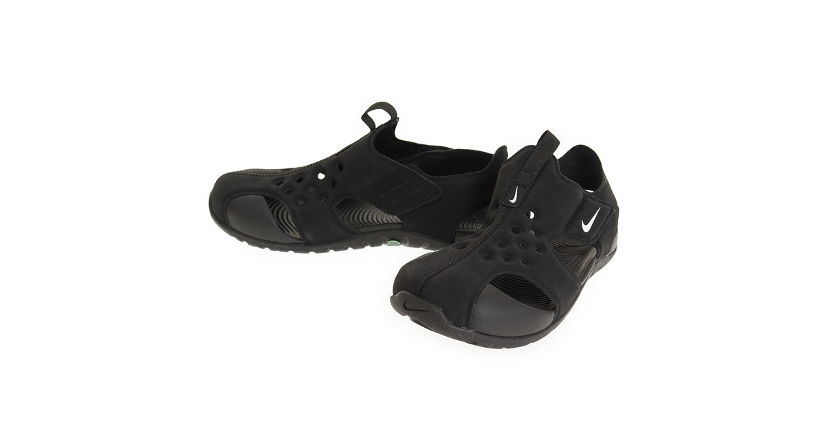 ナイキ（NIKE）（キッズ）ジュニアサンダル サンレイ プロテクト PS ブラック 943826-001SU18 スポーツ シャワサン プール 海  レジャー 面ファスナー 軽量 スポーツ用品はスーパースポーツゼビオ