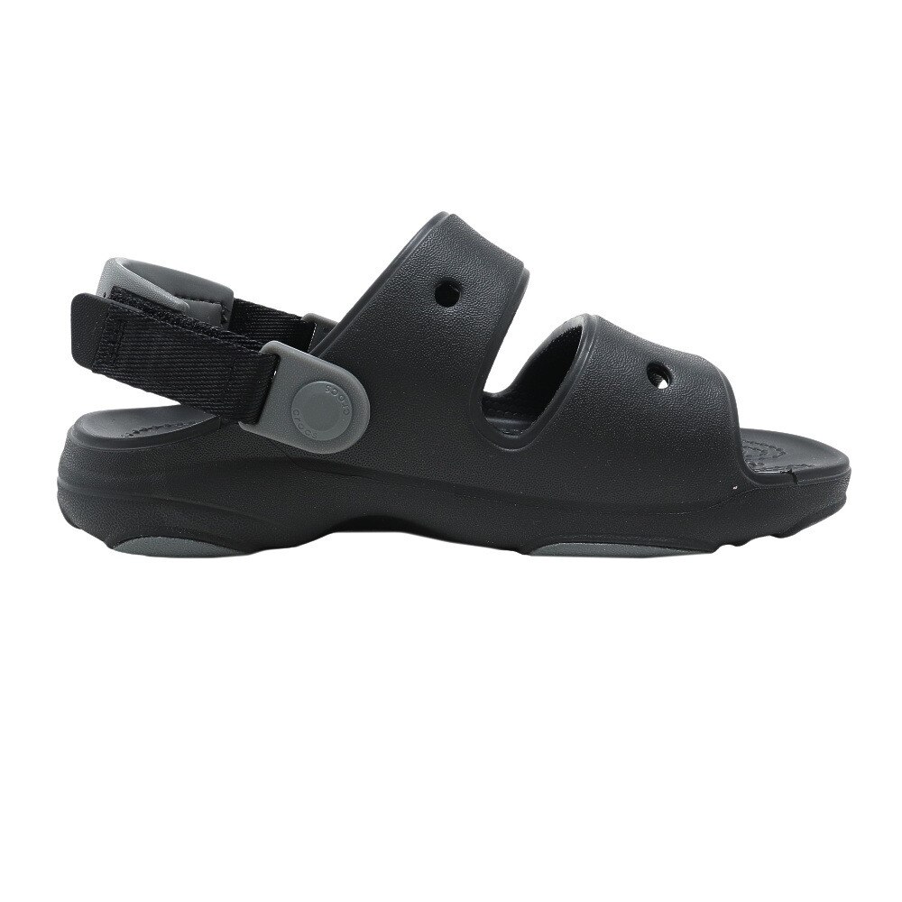 クロックス（crocs）（キッズ）スポーツサンダル クラシック オールテレイン ブラック 207707-001-2022 ストラップサンダル レジャー プール クッション性 