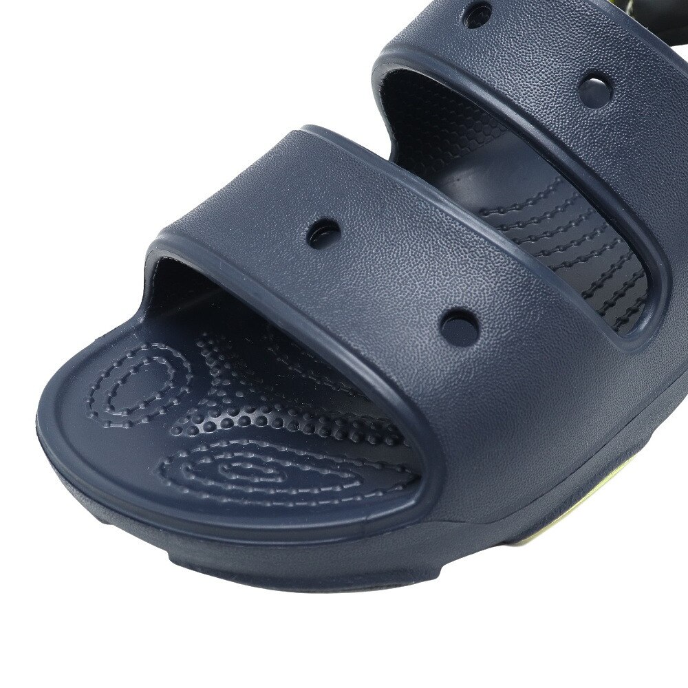 クロックス（crocs）（キッズ）スポーツサンダル クラシック オールテレイン ネイビー 207707-410-2022 ストラップサンダル レジャー プール クッション性 