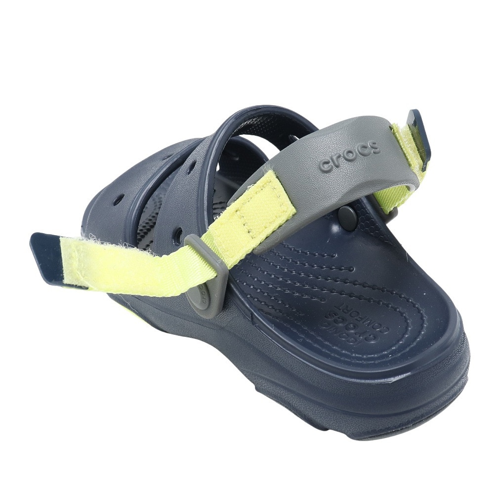 クロックス（crocs）（キッズ）スポーツサンダル クラシック オールテレイン ネイビー 207707-410-2022 ストラップサンダル レジャー プール クッション性 