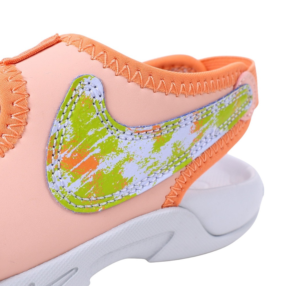 ナイキ（NIKE）（キッズ）ジュニアスポーツサンダル サンレイ アジャスト 6 SE オレンジ DX6385-800 ストラップサンダル 面ファスナー 