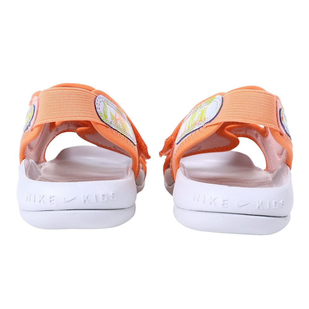 ナイキ（NIKE）（キッズ）ジュニアスポーツサンダル サンレイ アジャスト 6 SE オレンジ DX6385-800 ストラップサンダル 面ファスナー 
